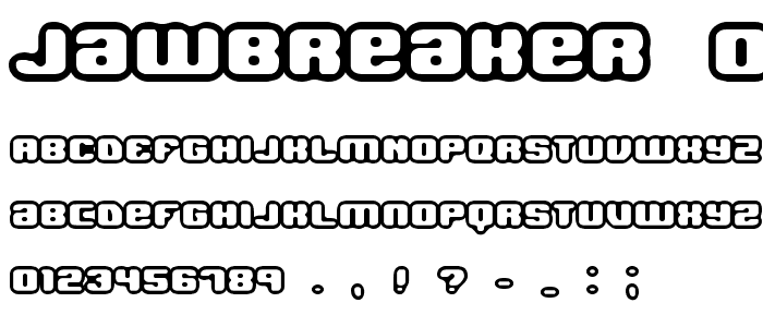 Jawbreaker OL1 BRK font